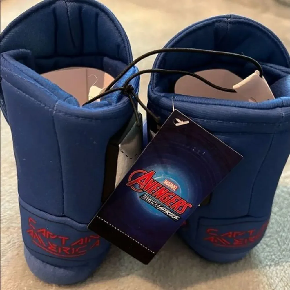 Boys boot style slippers - captain america